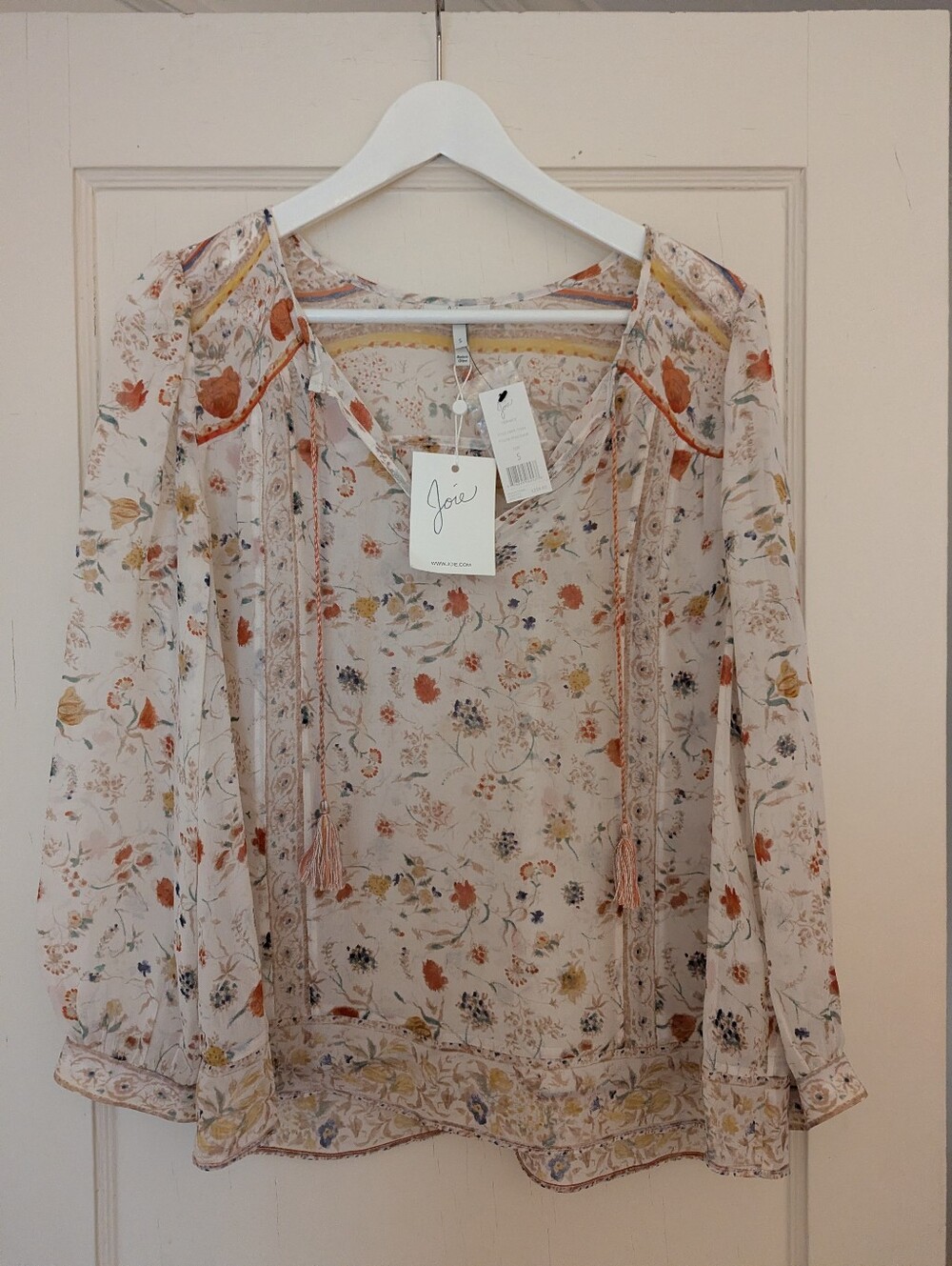 Joie Flowy Long Sleeve Top New With Tags